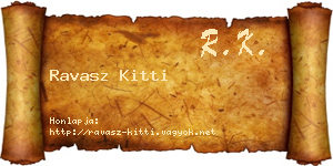 Ravasz Kitti névjegykártya